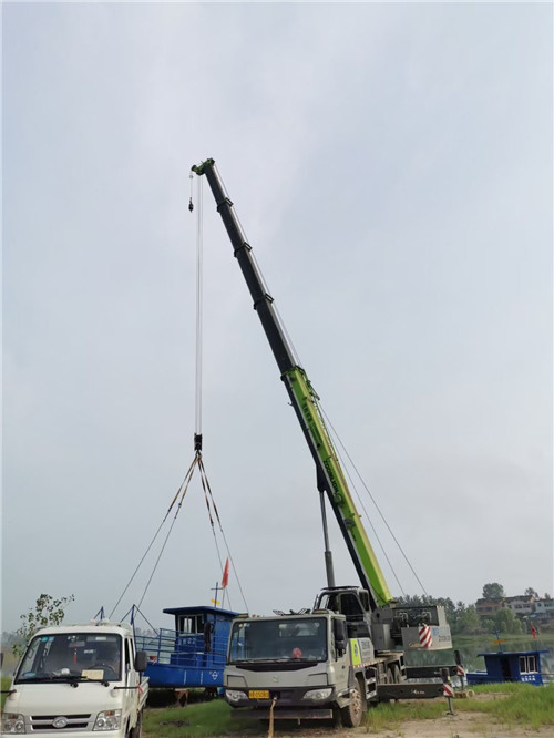 阳明区桥梁建设吊装案例